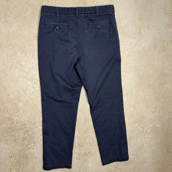 Croft & Barrow Classic Fit Cinos Easy Care Pants Cotton Stretch Pants Blue 36x31 - Picture 8 of 10